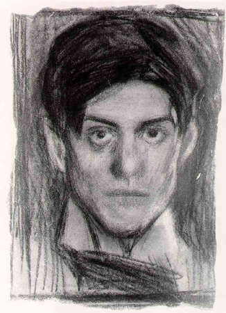 Pablo Picasso, charcoal self portrait, 1900. ? Leave a comment